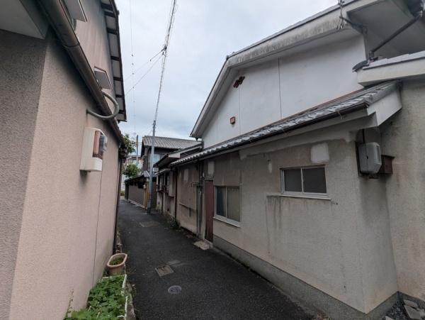 京都市左京区北白川東久保田町　古家付売土地 現地写真（前面道路含む現地写真）