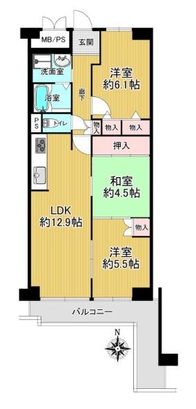 京都上京ハウス4号棟 間取図・土地図