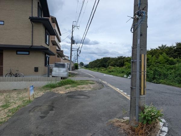 京都市右京区梅津中村町　建築条件無売土地 現地写真（前面道路含む現地写真）