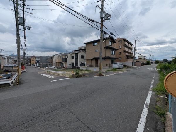 京都市右京区梅津中村町　建築条件無売土地 現地写真（前面道路含む現地写真）