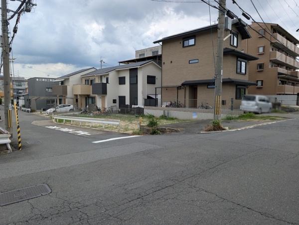 京都市右京区梅津中村町　建築条件無売土地 現地写真（前面道路含む現地写真）