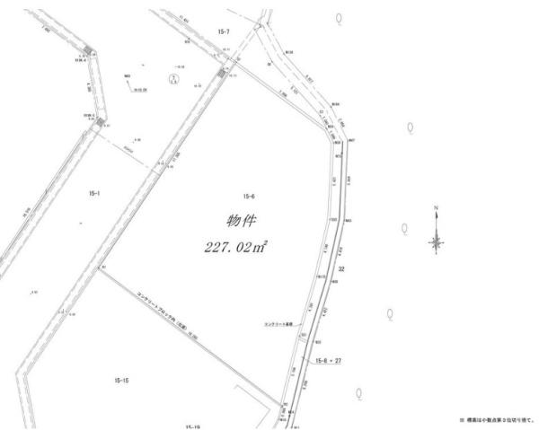 京都市右京区鳴滝宅間町　建築条件付売土地 間取図・土地図