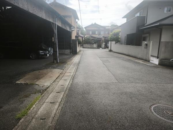 京都市右京区鳴滝宅間町　建築条件付売土地 現地写真（前面道路含む現地写真）