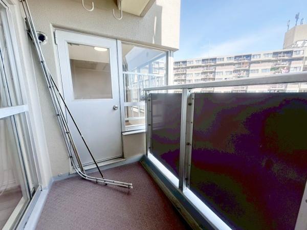 近鉄南港ガーデンハイツ24号棟 現地写真（バルコニー）