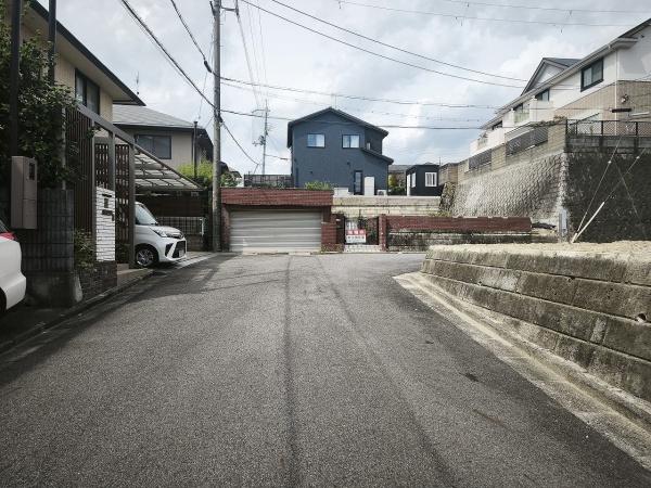 滋賀県大津市南郷2丁目　建築条件無売土地 現地写真（前面道路含む現地写真）