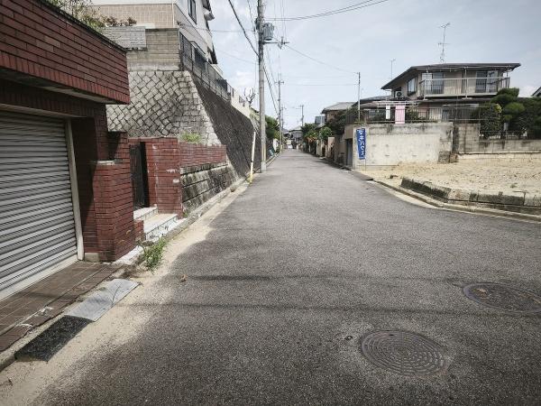 滋賀県大津市南郷2丁目　建築条件無売土地 現地写真（前面道路含む現地写真）
