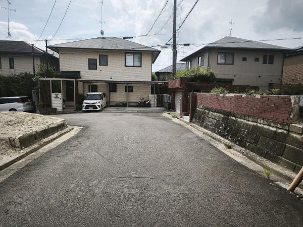 滋賀県大津市南郷2丁目　建築条件無売土地 現地写真（前面道路含む現地写真）