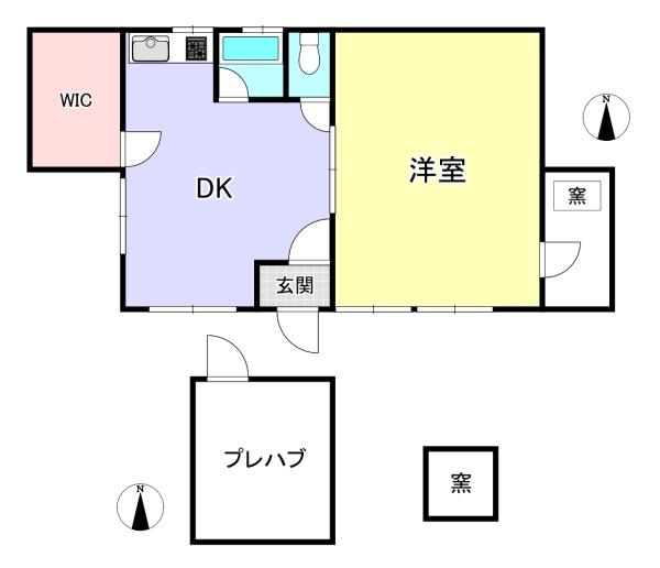 宇治市西笠取赤坂　中古戸建 間取図・土地図