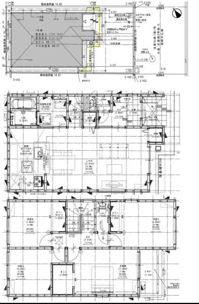 堺市堺区寺地町西2丁1号棟　新築戸建 間取図・土地図