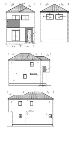 堺市堺区寺地町西2丁1号棟　新築戸建 完成予想図（外観）