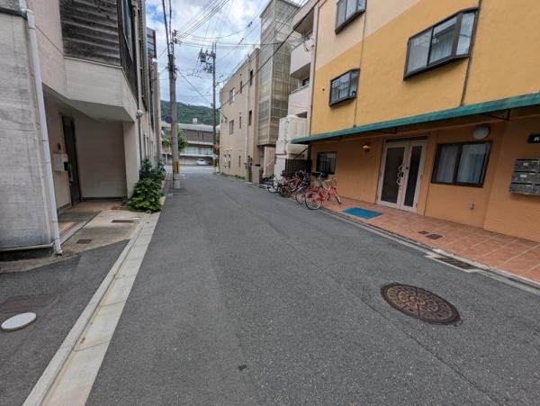 京都市左京区浄土寺真如町　建築条件無売土地 現地写真（前面道路含む現地写真）