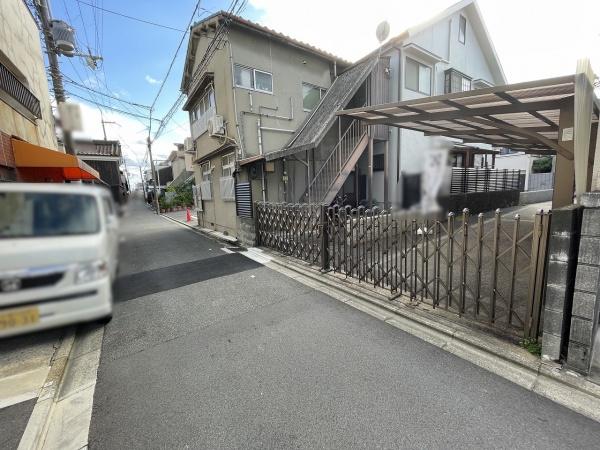 京都市南区八条源町　建築条件無売土地 現地写真（前面道路含む現地写真）