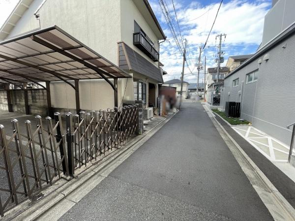京都市南区八条源町　建築条件無売土地 現地写真（前面道路含む現地写真）