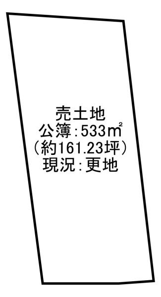 京都市左京区花脊原地町　売土地 間取図・土地図