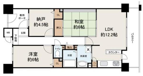 エスリード堺三国ヶ丘 間取図・土地図