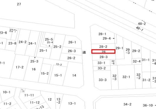 京都市左京区一乗寺地蔵本町　古家付売土地 間取図・土地図