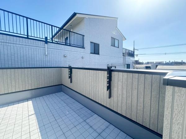 大阪市平野区流町2丁目　B号地　新築戸建 現地写真（バルコニー）