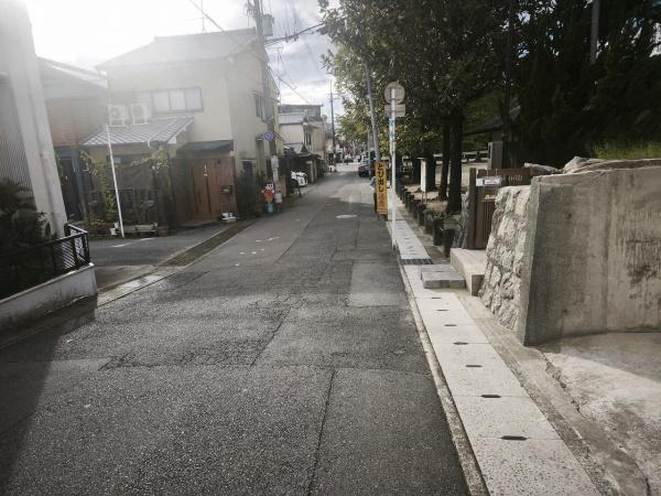 京都市左京区浄土寺上南田町　建築条件無売土地 現地写真（前面道路含む現地写真）