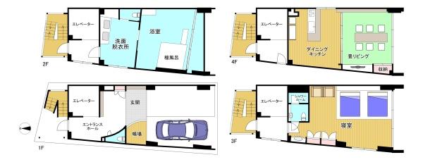 京都市左京区岡崎徳成町　ビル 間取図・土地図