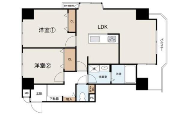 アグラード堺 間取図・土地図