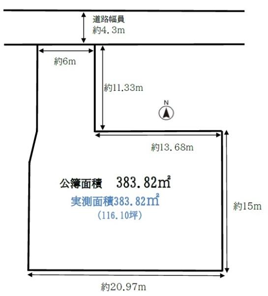 京都府京都市北区鞍馬口通室町東入上御霊上江町 間取図・土地図