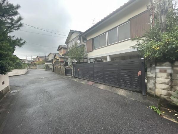京都市左京区岩倉三宅町　古家付売土地 現地写真（前面道路含む現地写真）