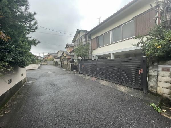 京都市左京区岩倉三宅町　古家付売土地 現地写真（前面道路含む現地写真）