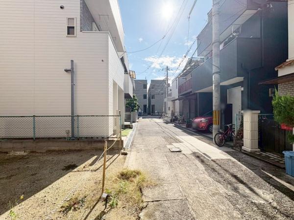 大阪市東住吉区今川4丁目　売土地 現地写真（前面道路含む現地写真）