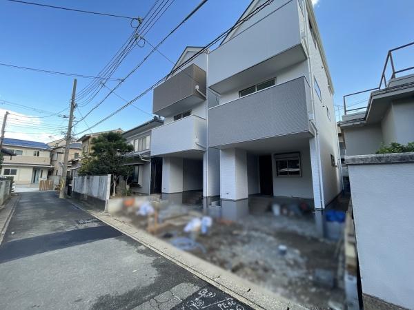 京都市右京区太秦上ノ段町　2号地　新築戸建 現地写真（前面道路含む現地写真）