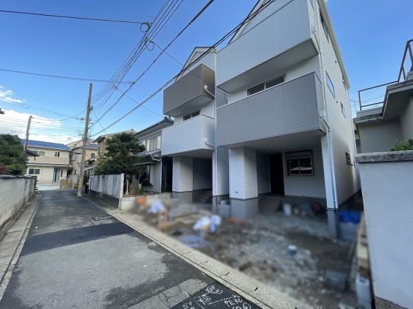 京都市右京区太秦上ノ段町　2号地　新築戸建 現地写真（前面道路含む現地写真）