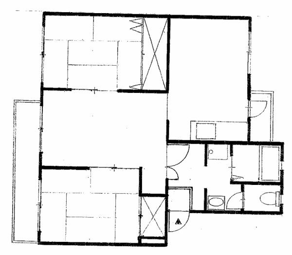 泉北茶山台第1次住宅6号棟 間取図・土地図