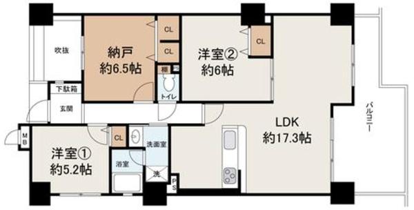 シティパーク北野田 間取図・土地図