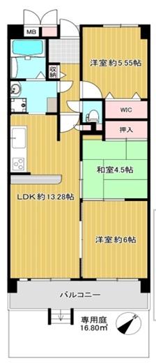 ファミール北大阪リバーサイド 間取図・土地図