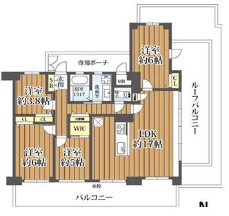 エスペランス東住吉 間取図・土地図
