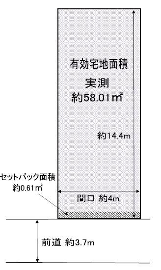 京都市東山区一橋野本町　建築条件無売土地 間取図・土地図