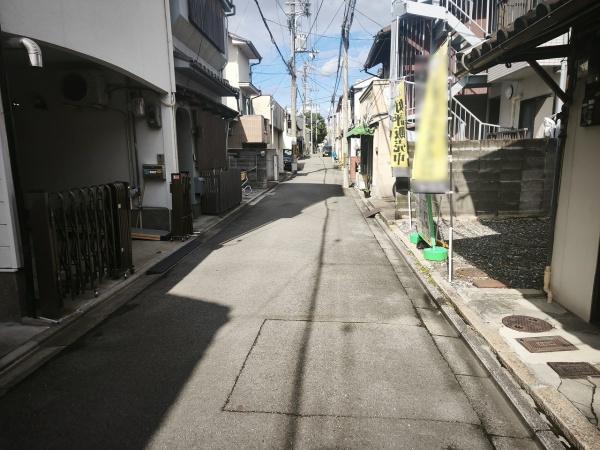 京都市東山区一橋野本町　建築条件無売土地 現地写真（前面道路含む現地写真）
