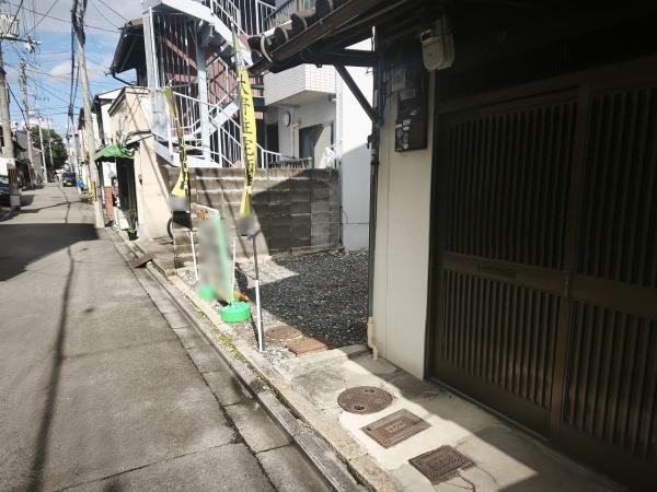 京都市東山区一橋野本町　建築条件無売土地 現地写真（前面道路含む現地写真）
