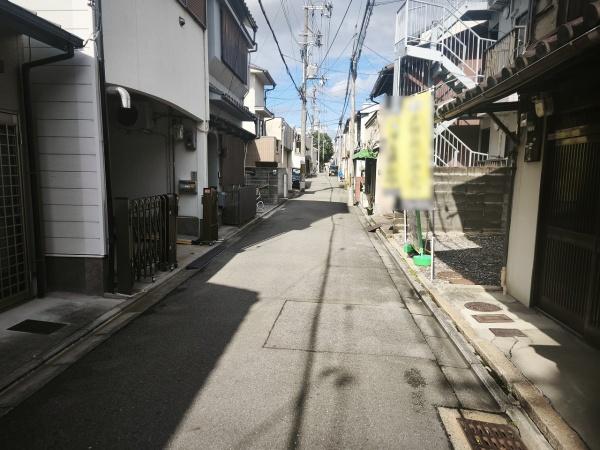 京都市東山区一橋野本町　建築条件無売土地 現地写真（前面道路含む現地写真）