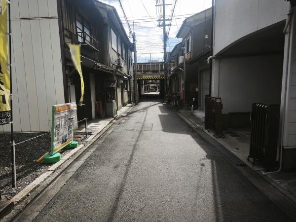 京都市東山区一橋野本町　建築条件無売土地 現地写真（前面道路含む現地写真）