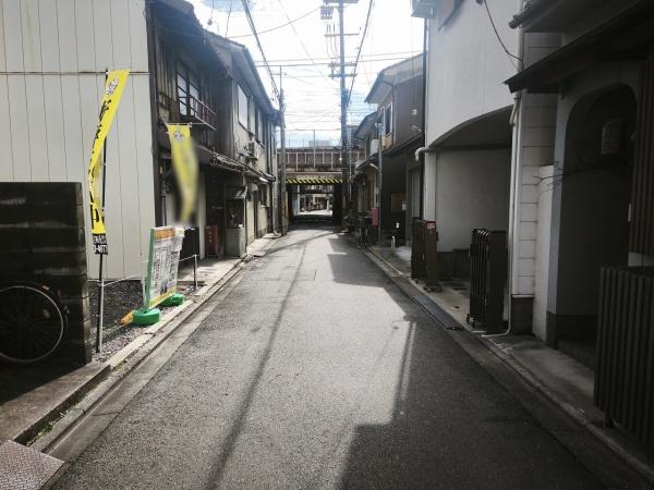 京都市東山区一橋野本町　建築条件無売土地 現地写真（前面道路含む現地写真）