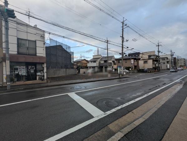 京都市右京区梅津後藤町　建築条件無売土地 現地写真（前面道路含む現地写真）