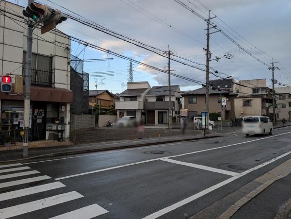 京都市右京区梅津後藤町　建築条件無売土地 現地写真（前面道路含む現地写真）