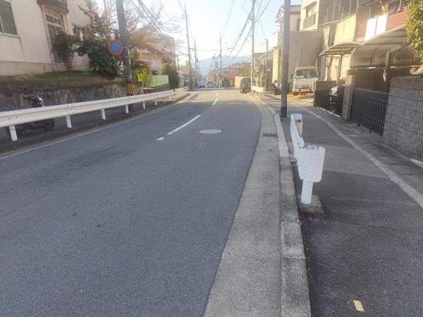 京都市左京区北白川上池田町　建築条件無売土地 現地写真（前面道路含む現地写真）