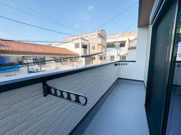 大阪市平野区背戸口1丁目　新築戸建 現地写真（バルコニー）