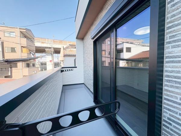 大阪市平野区背戸口1丁目　新築戸建 現地写真（バルコニー）