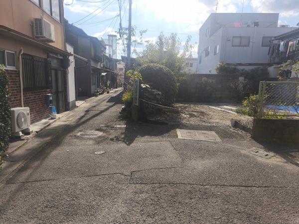 京都市右京区嵯峨野宮ノ元町　建築条件無売土地 現地写真（前面道路含む現地写真）