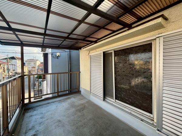 堺市北区野遠町　中古テラスハウス 現地写真（バルコニー）