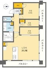 ヴィークタワー南堀江 間取図・土地図