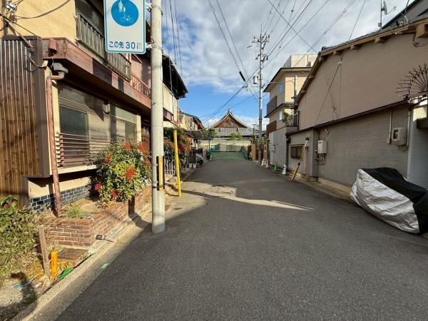 京都市中京区西ノ京北円町　建築条件無売土地 現地写真（前面道路含む現地写真）