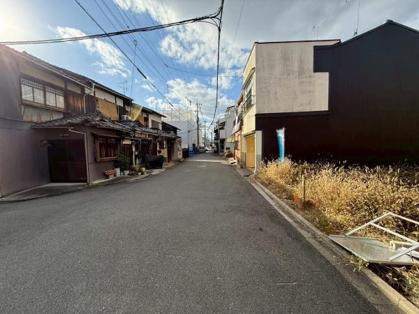 京都市中京区西ノ京北円町　建築条件無売土地 現地写真（前面道路含む現地写真）